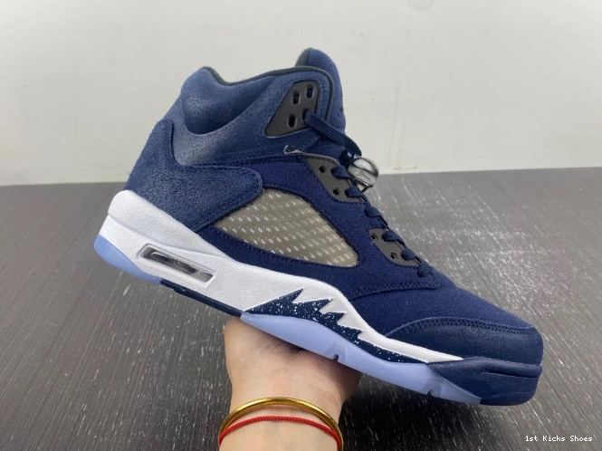 1st Kicks Jordan Air 5 FD6812-400 Georgetown 0729